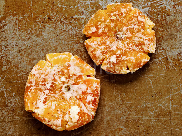 Kandírozott megőrzött egész narancs közelkép rusztikus Stock fotó © zkruger