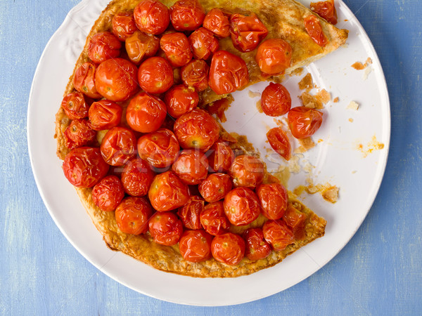 rustic cherry tomato tarte tatin Stock photo © zkruger