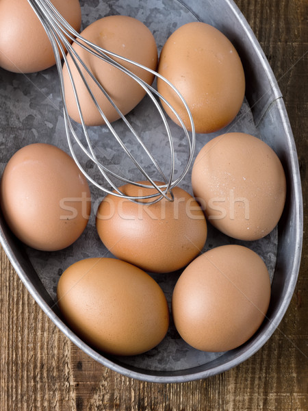 chicken egg baking ingredient Stock photo © zkruger
