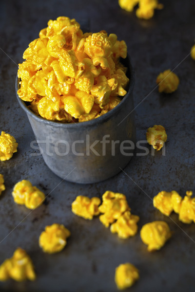 rustic golden cheese popcorn Stock photo © zkruger