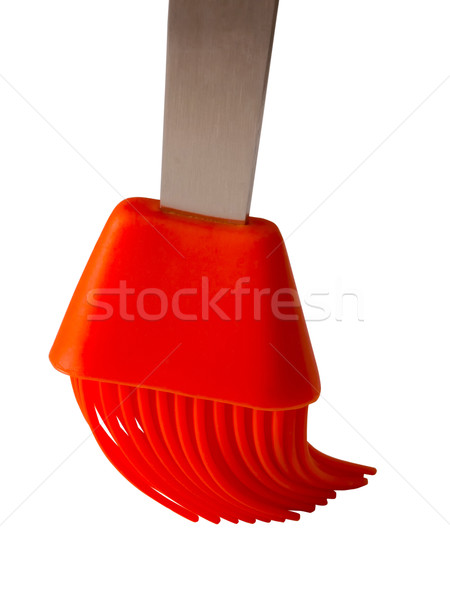 Silicone brosse rouge cuisine Photo stock © zkruger