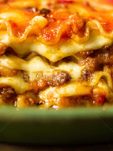 Rustic italian lasagna paste alimente Imagine de stoc © zkruger