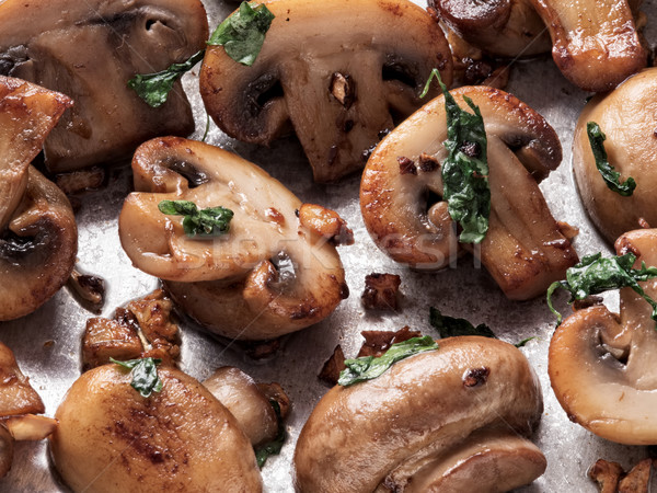 Stock photo: rustic sauteed mushroom