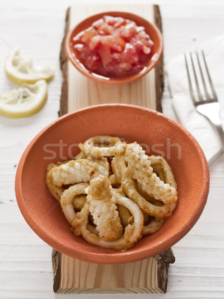 calamari fritti Stock photo © zkruger