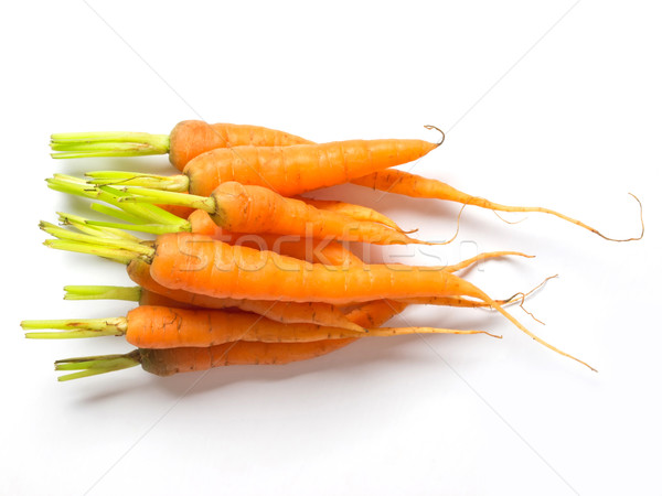 Stockfoto: Baby · wortelen · voedsel · achtergrond · oranje