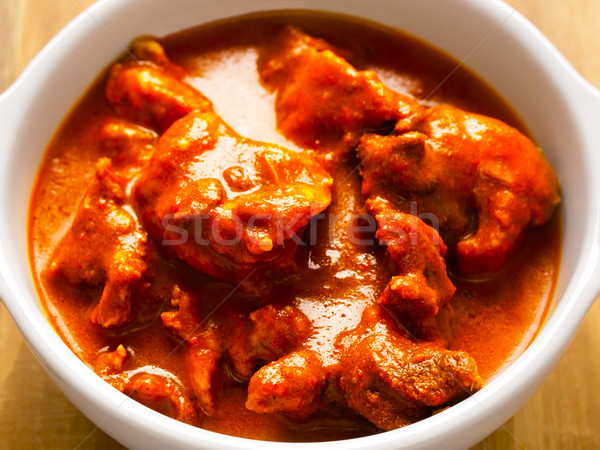 Indian baranina curry puchar żywności Zdjęcia stock © zkruger