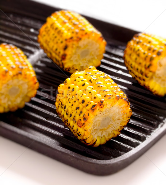 Stockfoto: Gegrild · mais · kleur · plantaardige · bbq · grill