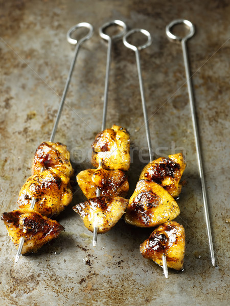 rustic golden barbecued chicken tail Stock photo © zkruger