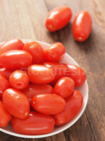 Romani tomates tigela comida cor Foto stock © zkruger
