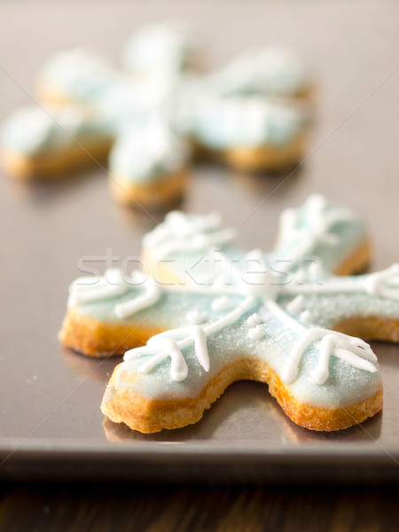 christmas snow flake cookies Stock photo © zkruger