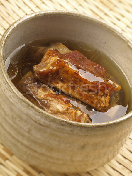 pork rib broth Stock photo © zkruger