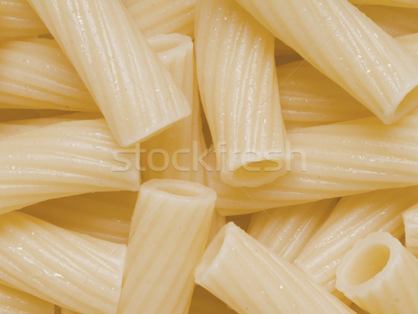 cooked maccheroni pasta tubes food texture background Stock photo © zkruger