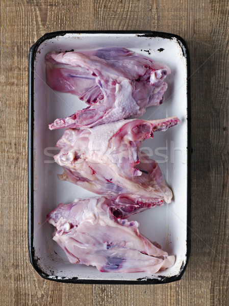 rustic chicken bone carcass soup ingredient Stock photo © zkruger