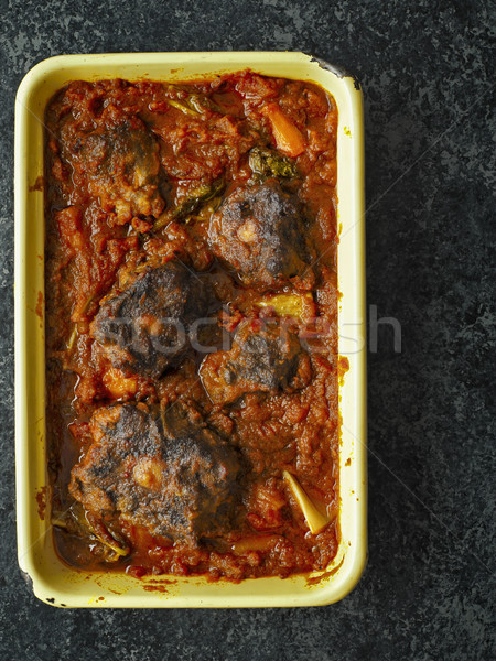 rustic italian oxtail stew Stock photo © zkruger