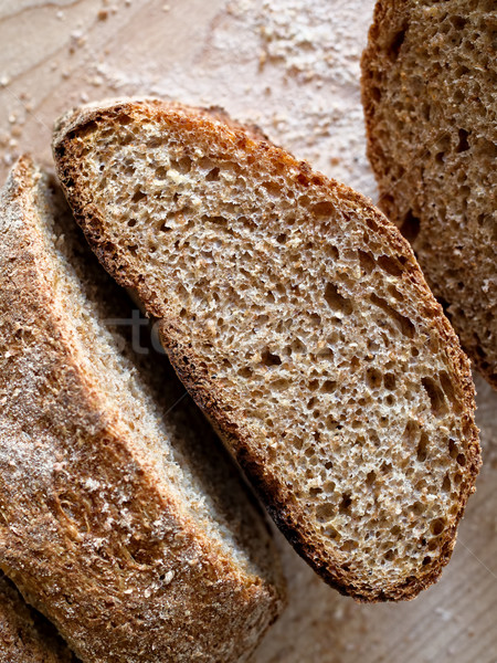 crispy crust wholemeal brown bread Stock photo © zkruger