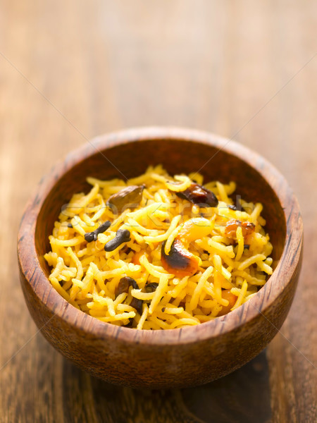 Indiano arroz tigela comida cor Foto stock © zkruger