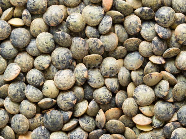 dried french green puy lentil food background Stock photo © zkruger