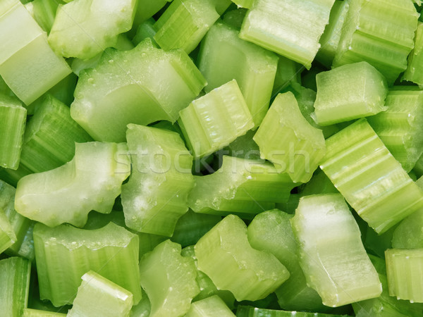 Gesneden selderij voedsel achtergrond plantaardige Stockfoto © zkruger
