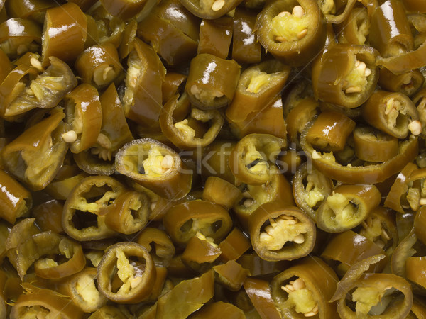 asian pickled green chilies Stock photo © zkruger