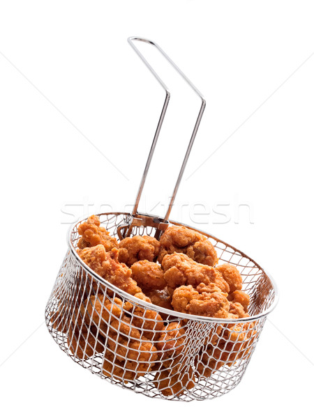 попкорн куриные корзины изолированный фон Сток-фото © zkruger