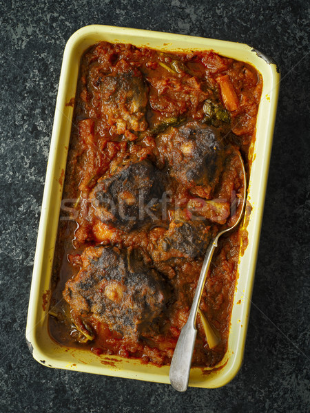 rustic italian oxtail stew Stock photo © zkruger