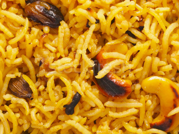 indian turmeric rice Stock photo © zkruger