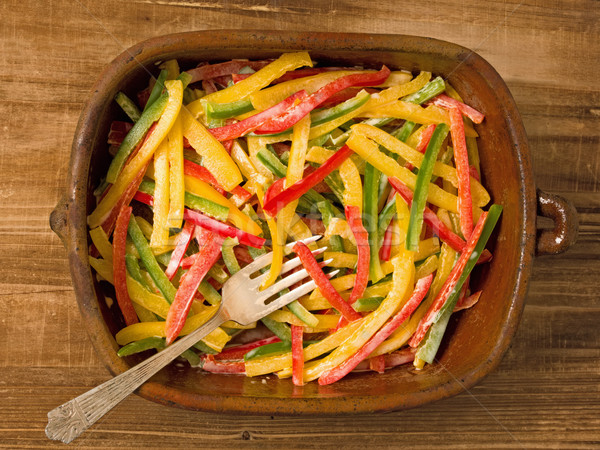 rustic capsicum salad Stock photo © zkruger