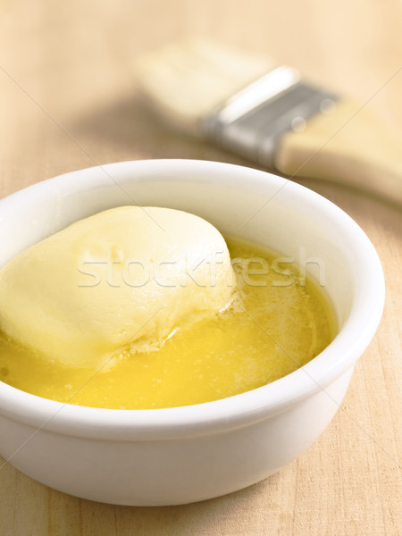 Geschmolzen Butter Schüssel Essen Milch Stock foto © zkruger