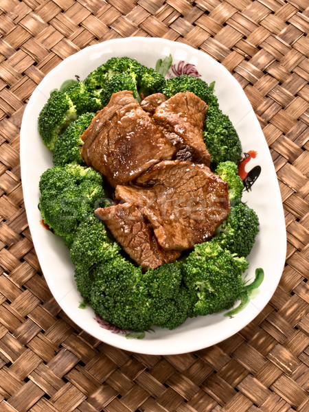 american chinese beef and broccoli Stock photo © zkruger