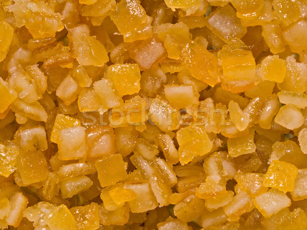 Kandírozott narancs citrus héj közelkép étel Stock fotó © zkruger