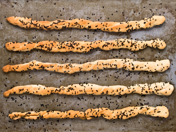 Rustik İtalyan ekmek kimse Stok fotoğraf © zkruger