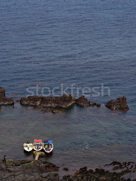 Foto d'archivio: Barca · Corea · del · Sud · natura · viaggio · sunrise · colore