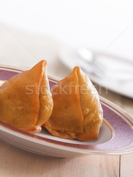 indian samosas Stock photo © zkruger