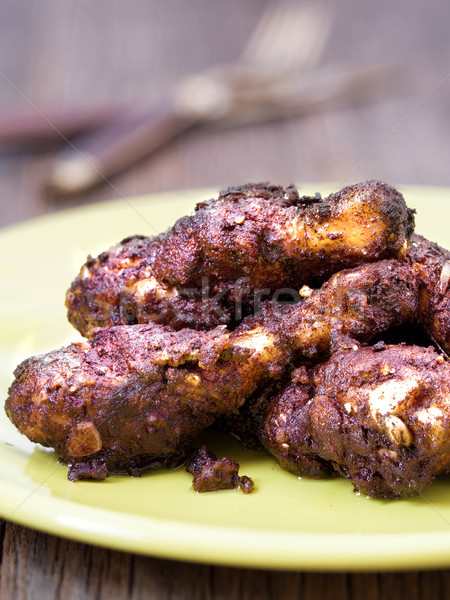 spicy jamaican jerk chicken Stock photo © zkruger