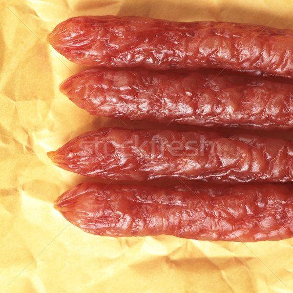 Cinese salsicce alimentare colore grasso Foto d'archivio © zkruger