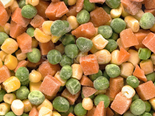 Stock photo: frozen diced vegetables