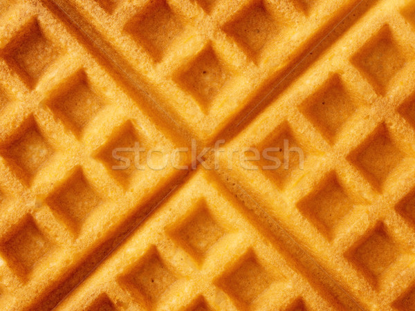 rustic golden plain waffle food background Stock photo © zkruger