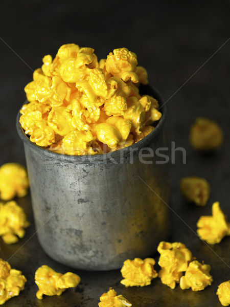 rustic golden cheese popcorn Stock photo © zkruger