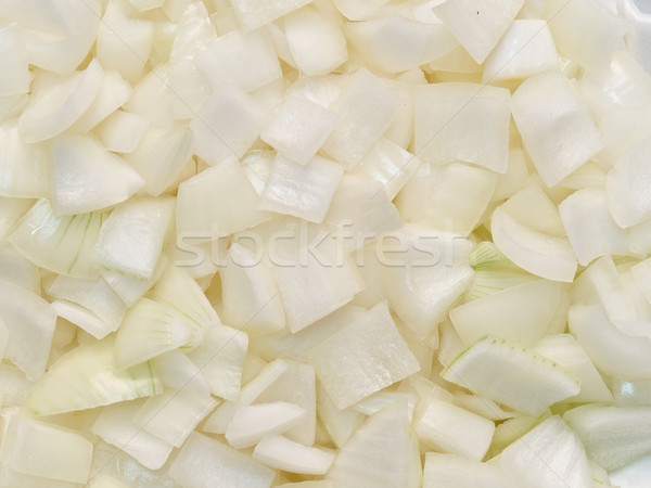 diced cut onion food background Stock photo © zkruger