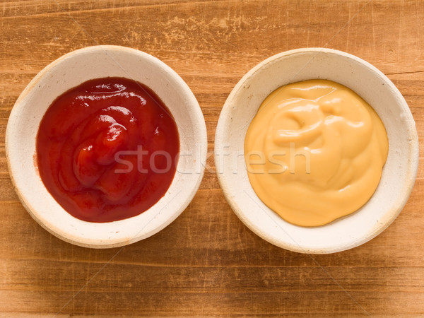 Rustique tomate moutarde sauce rouge [[stock_photo]] © zkruger