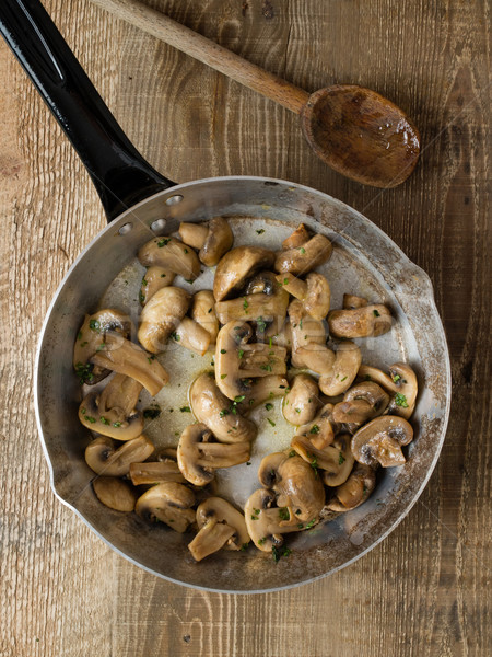 rustic sauteed mushrooms Stock photo © zkruger