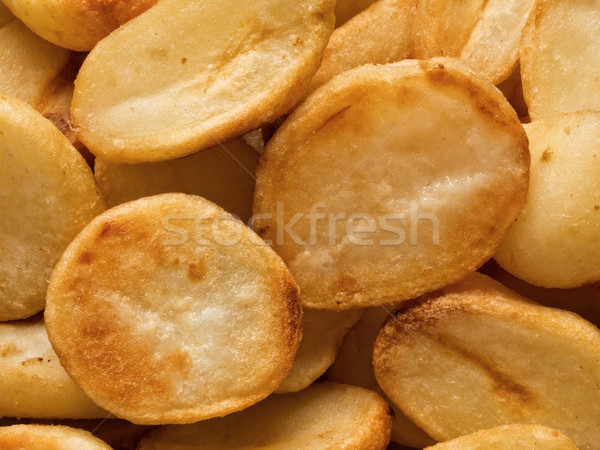 Knusprig Kartoffel Essen Hintergrund Stock foto © zkruger