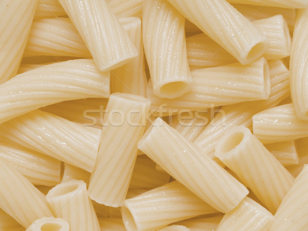 cooked maccheroni pasta tubes food texture background Stock photo © zkruger