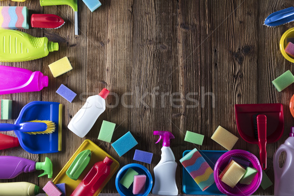 Stock photo: Spring cleanup theme. 