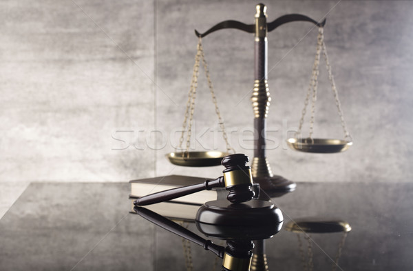 Recht justitie rechter schaal juridische code Stockfoto © zolnierek