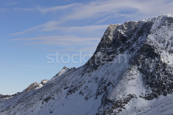 Tél síel Alpok gyönyörű kilátás nap Stock fotó © zolnierek