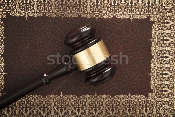 Juridische rechter code symbolen achtergrond witte Stockfoto © zolnierek