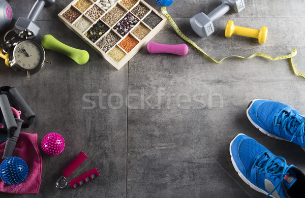 Fitness theme. Stock photo © zolnierek