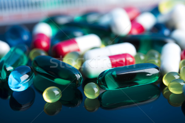 Pharmacy theme – pills. Stock photo © zolnierek