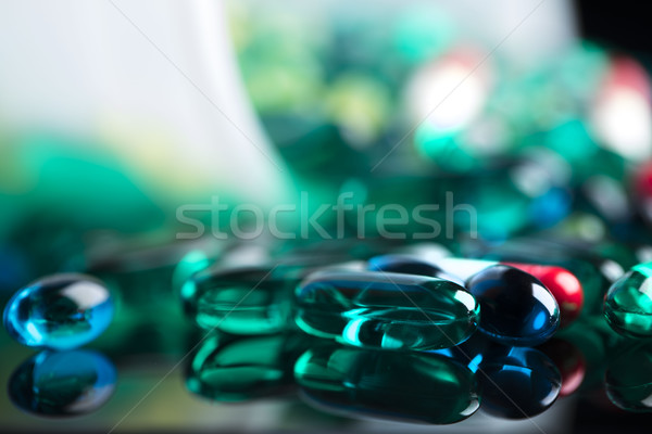 Pharmacy theme – pills. Stock photo © zolnierek